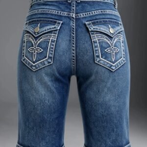 Knee Length Denim Shorts