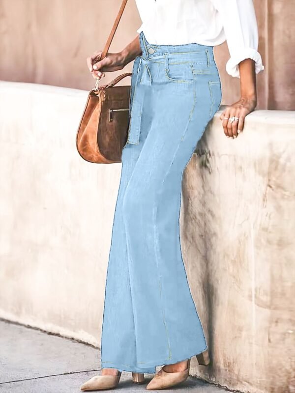 Light Wash Wide Leg Jeans