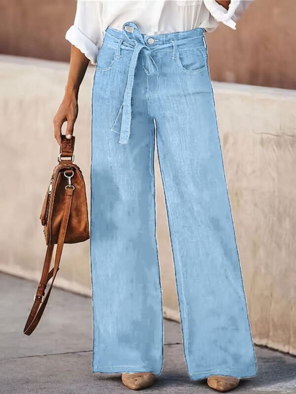 Light Wash Wide Leg Jeans