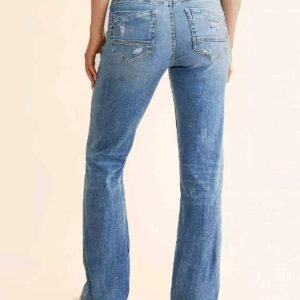 Light Wash Straight Jeans