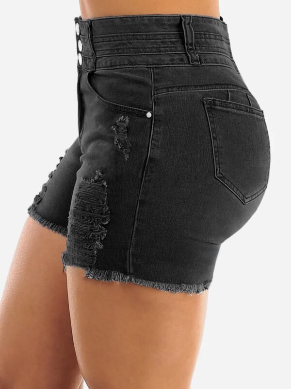Black Denim Shorts