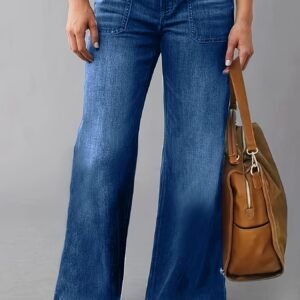 Dark Wash Straight Jeans