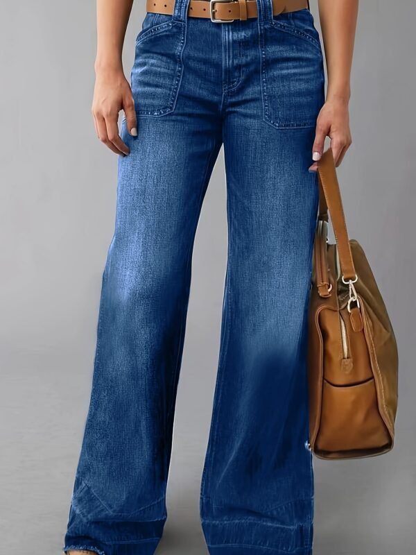 Dark Wash Straight Jeans