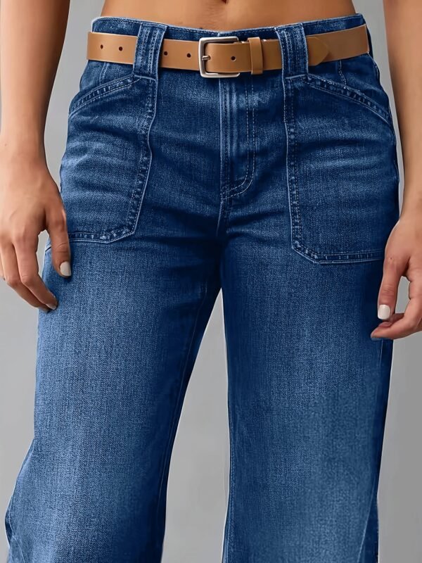 Dark Wash Straight Jeans