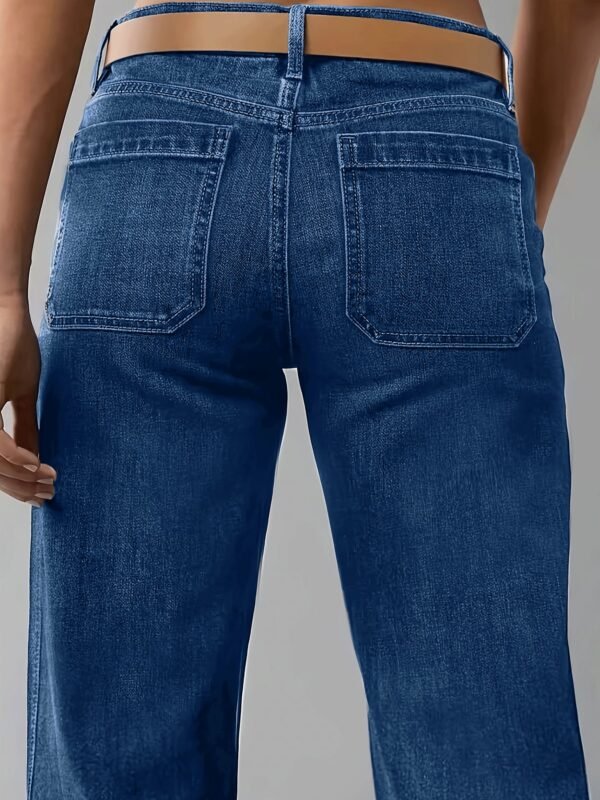 Dark Wash Straight Jeans