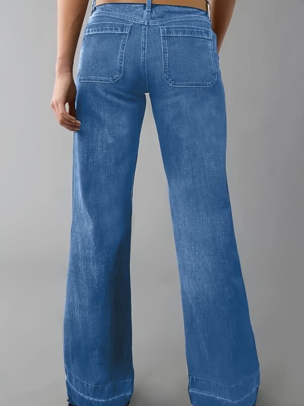 Medium Wash Straight Jeans