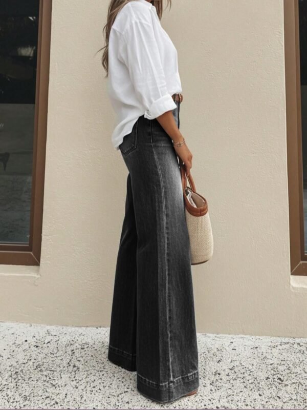 Black Wide Leg Jeans