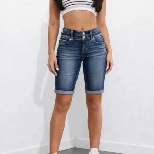 Blue Bermuda Denim Shorts
