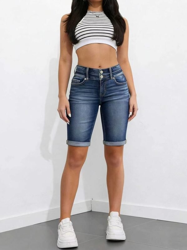 Blue Bermuda Denim Shorts