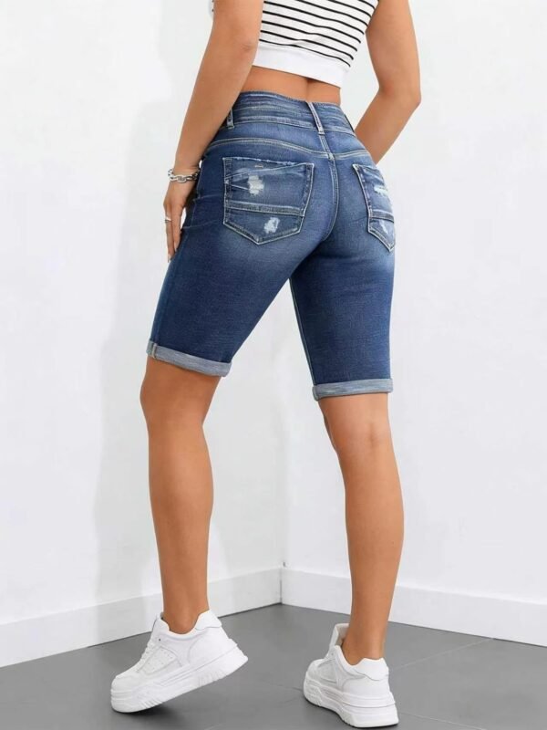 Blue Bermuda Denim Shorts